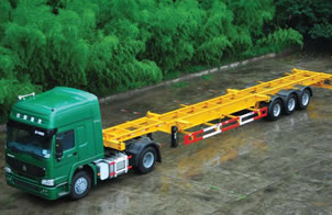Container Skeletal Semi Trailer